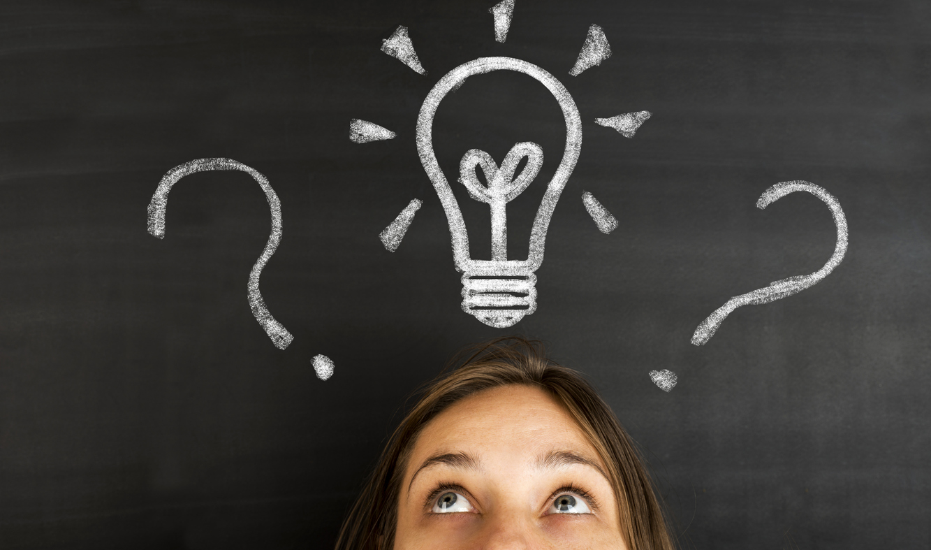 Thinking young woman