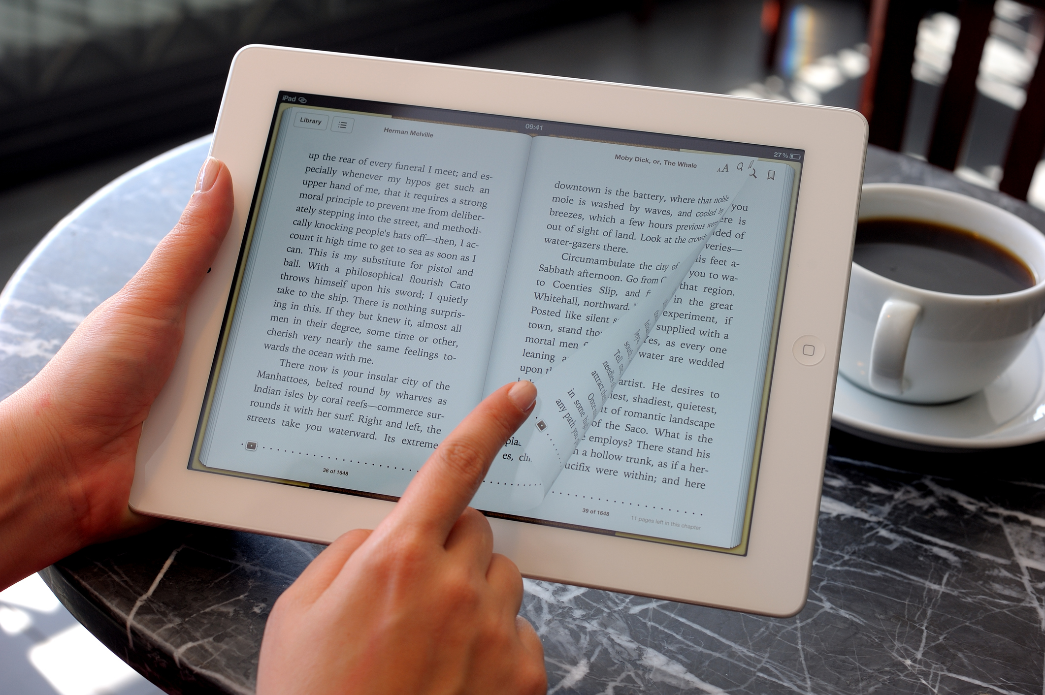 Reading E-book with iPad 3